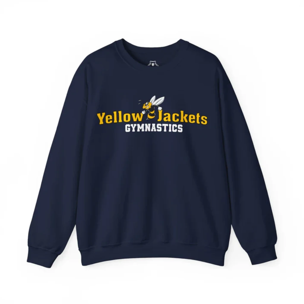 Bear Grips Perfect Soft Crewneck Sweatshirt - Yellow Jackets Gymnastics