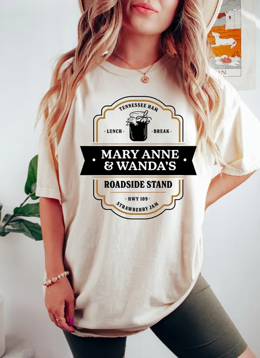 Refinery Number One Marry Anne and Wanda's Roadside Stand Music Lover Comfort Colors Tshirt