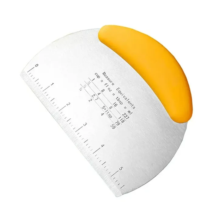 Crumbly Co Multi-Purpose Stainless Steel Dough Scraper Pastry Cutter