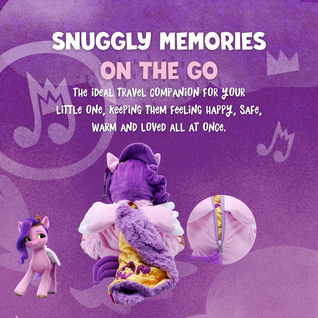 Snugible Hasbro My Little Pony Pipp Petals Blankie Bestie