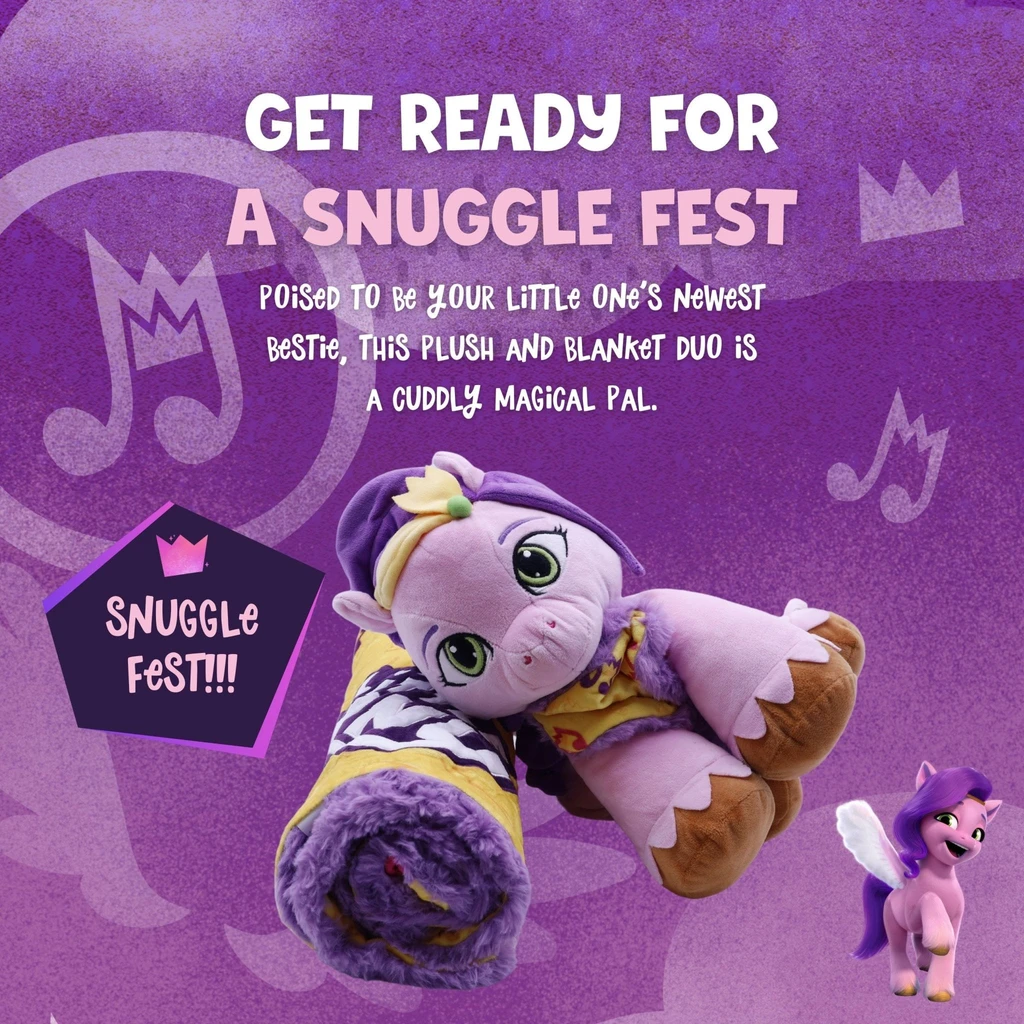 Snugible Hasbro My Little Pony Pipp Petals Blankie Bestie