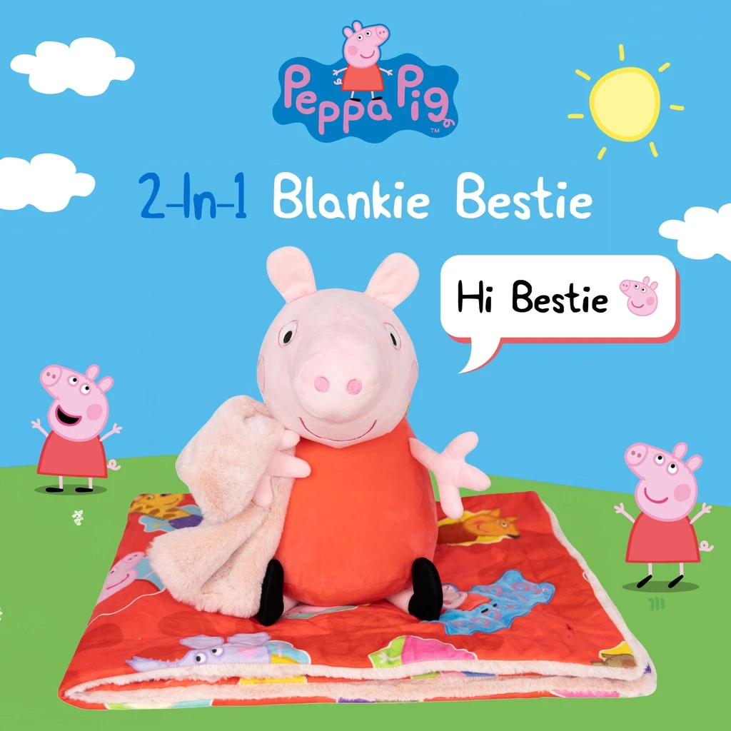 Snugible Hasbro Peppa Pig Blankie Bestie