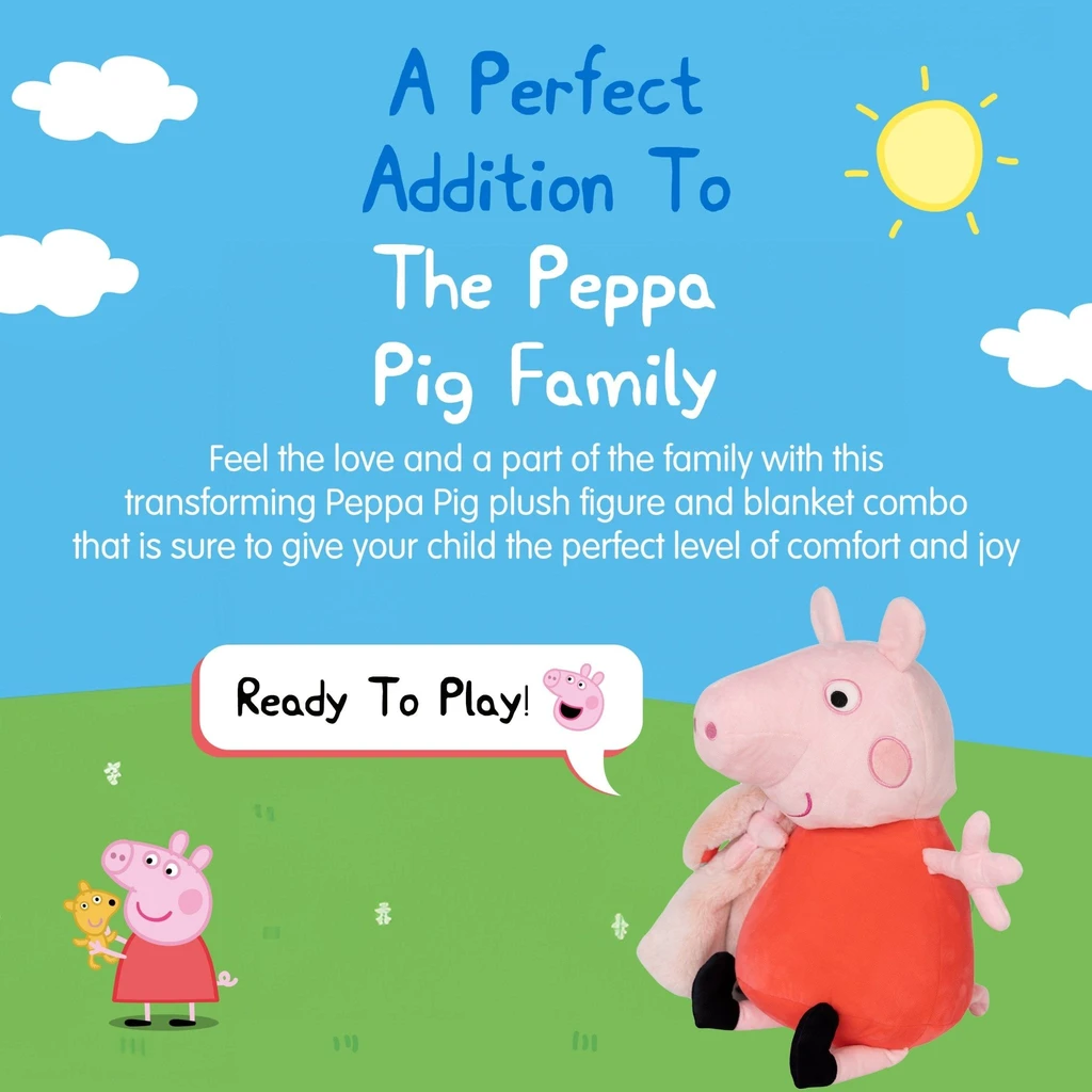 Snugible Hasbro Peppa Pig Blankie Bestie