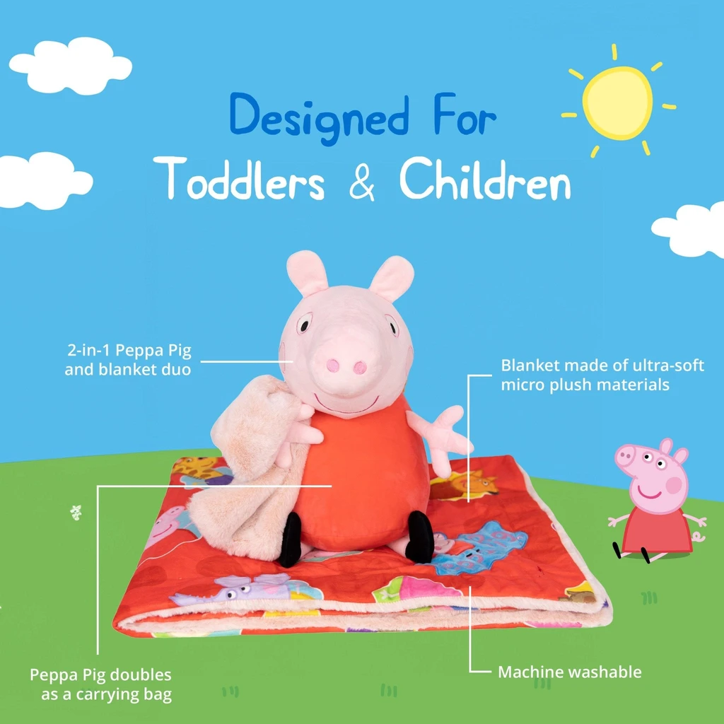 Snugible Hasbro Peppa Pig Blankie Bestie