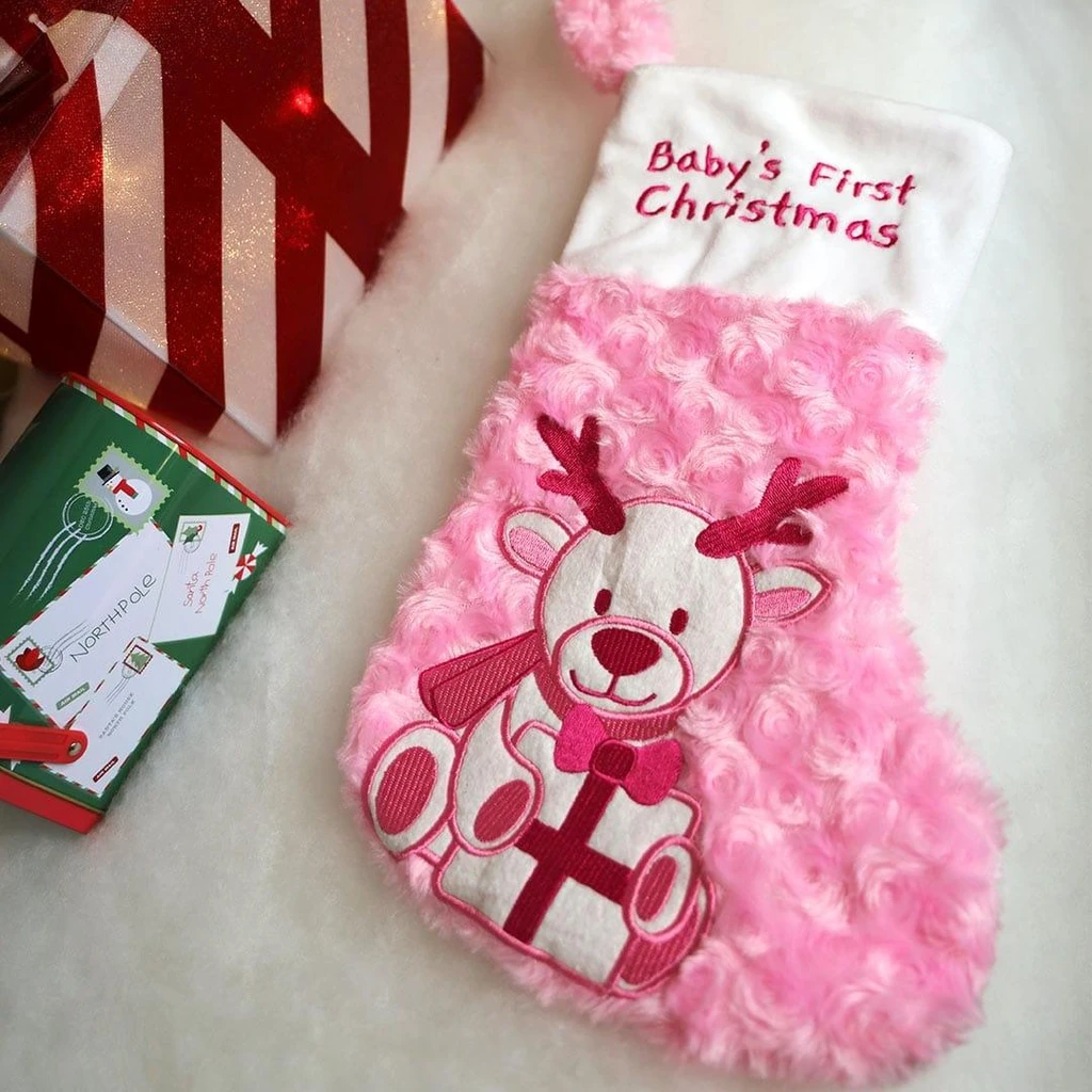 Snugible Babys First Christmas Stocking And Hat Set