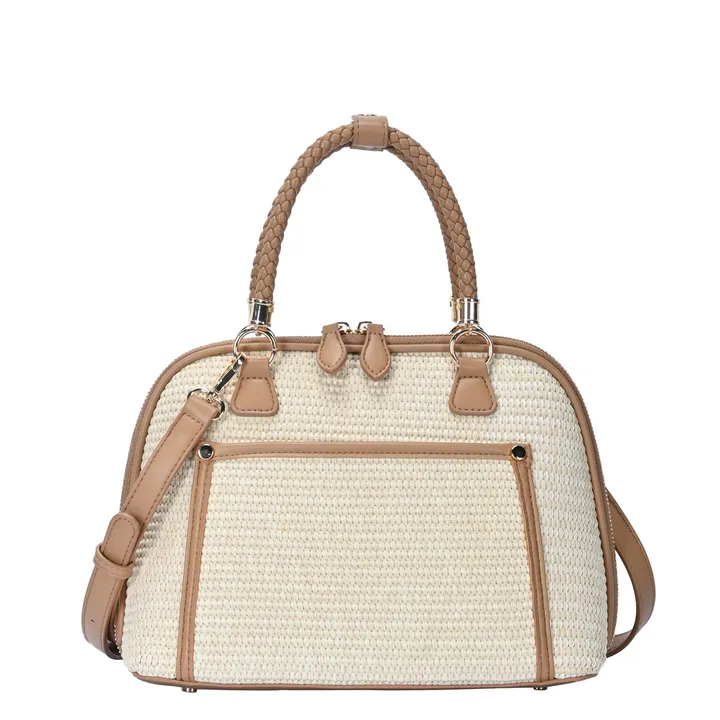 MMS Brands Camila Straw Satchel