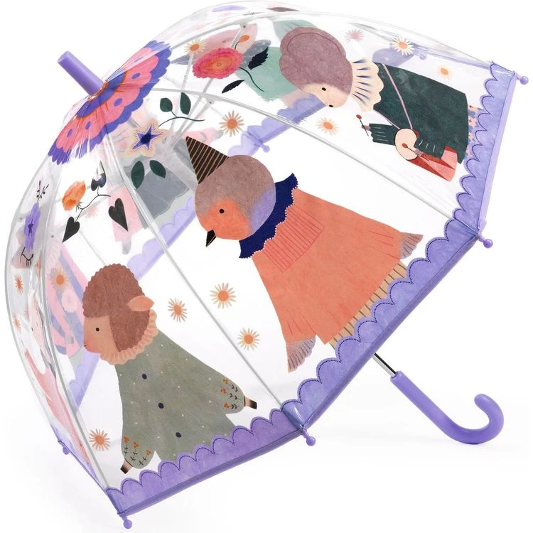 Djeco Musical Animals Kids Transparent Umbrella