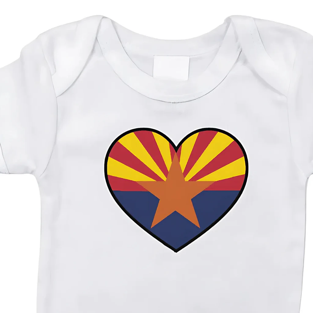 Little Hometown Arizona Baby Onesie