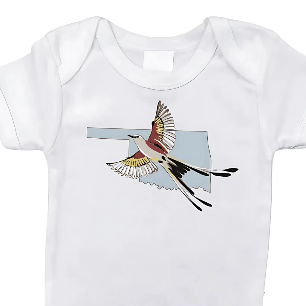 Little Hometown Oklahoma Scissortail Baby Onesie