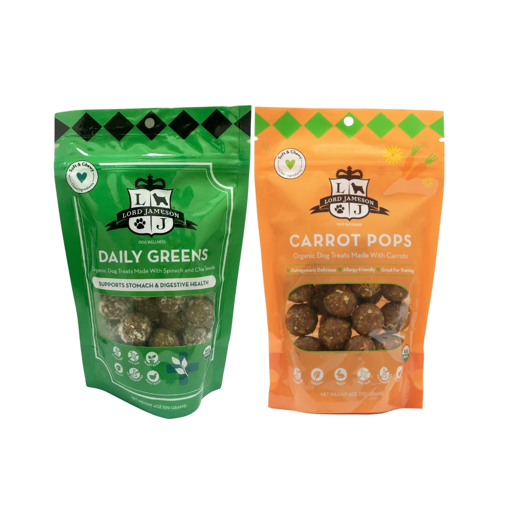 Lord Jameson Daily Greens And Carrot Pops Bundle - Soft & Chewy