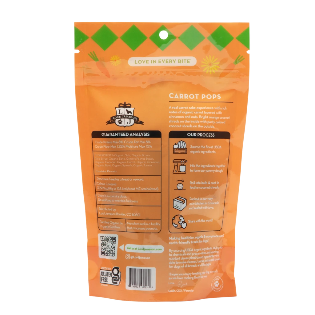 Lord Jameson Daily Greens And Carrot Pops Bundle - Soft & Chewy