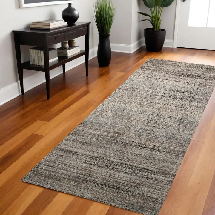 HomeRoots Abstract Distressed Runner Rug