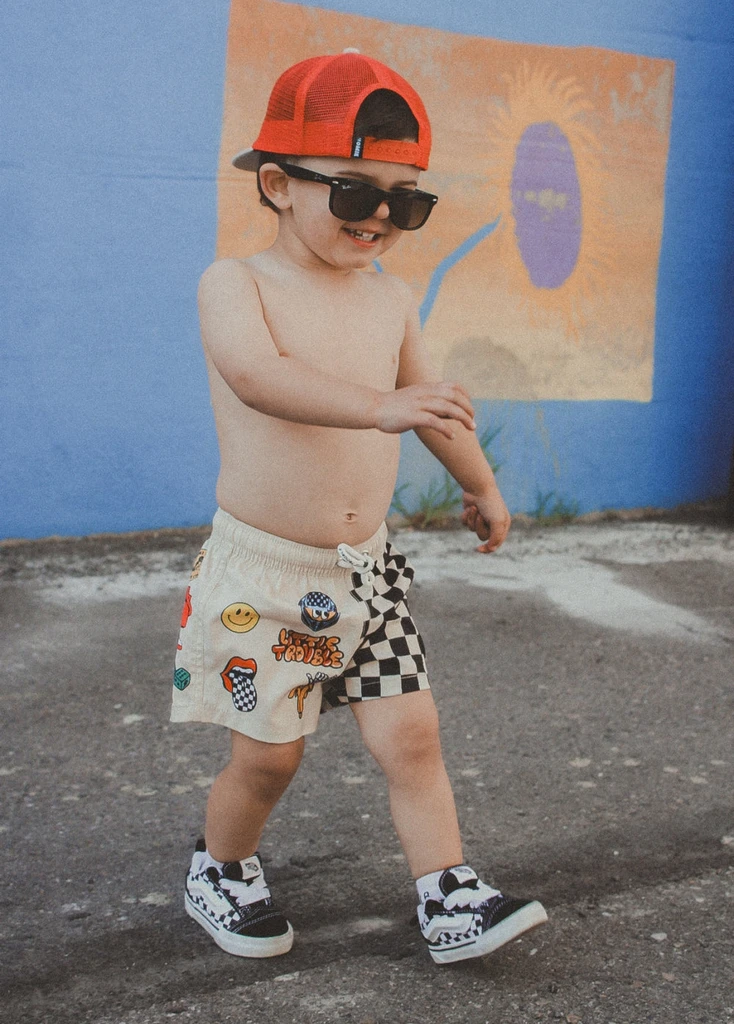 Little Trouble Sticker Slap Boardies