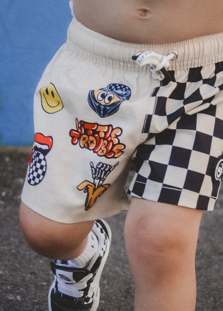 Little Trouble Sticker Slap Boardies