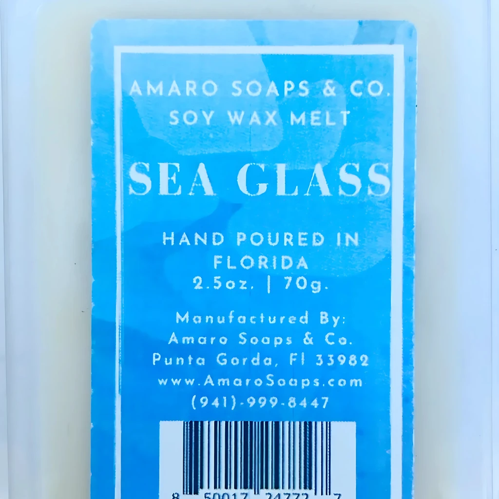 Amaro Soaps Sea Glass Soy Wax Melt