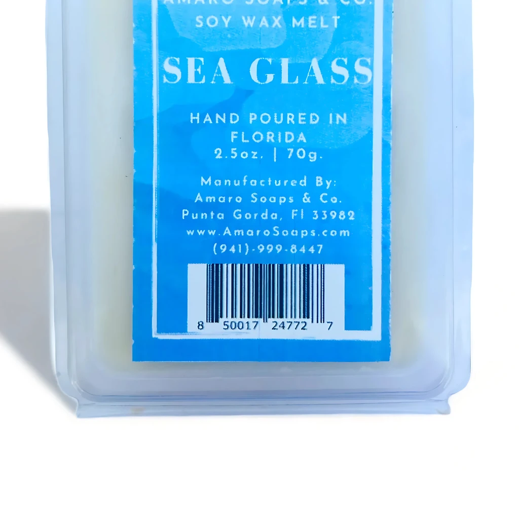 Amaro Soaps Sea Glass Soy Wax Melt
