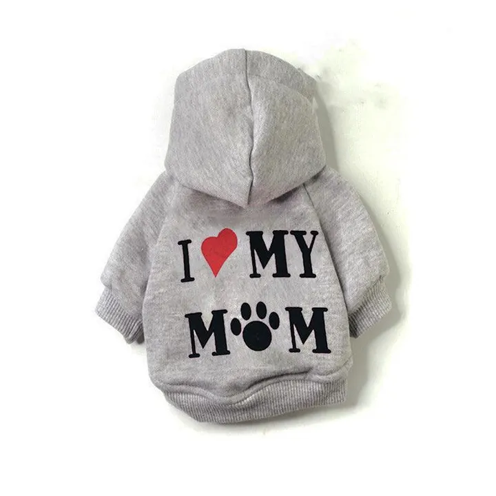 Dog Hugs Cat Cozychic Hooded Fleece Pet Sweater