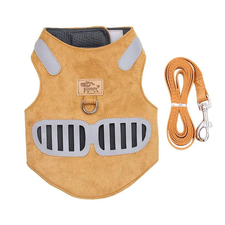 Dog Hugs Cat Soft And Breathable Reflective Cat Harness With Traction Rope by Dog Hugs Cat