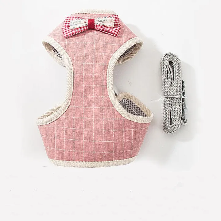 Dog Hugs Cat Breathable Mesh Pet Leash for Comfortable Walks