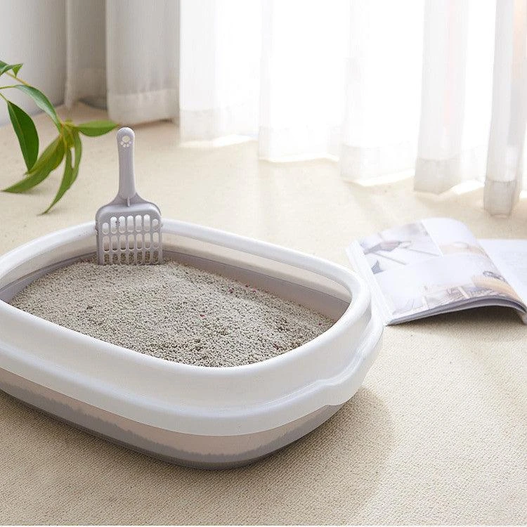 Dog Hugs Cat Stylish Anti-Splash Cat Litter Box with Scoop by Dog Hugs Cat