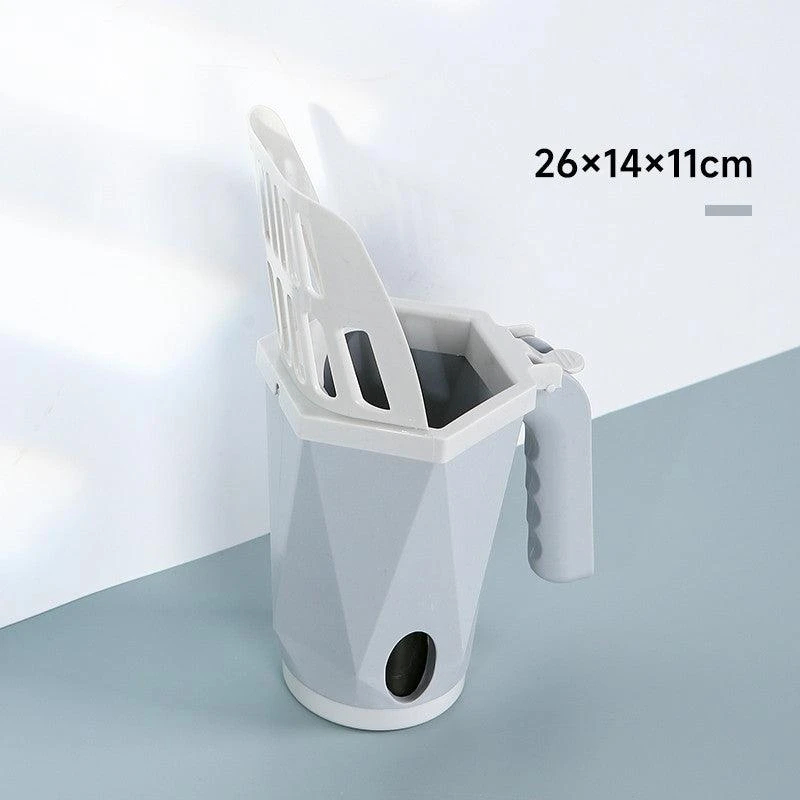 Dog Hugs Cat Self-Cleaning Cat Litter Scoop for Easy Clean-Up