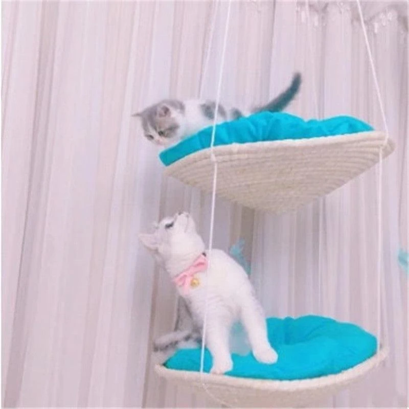 Dog Hugs Cat Ultimate Feline Haven: Multi-Level Cat Climbing Tower