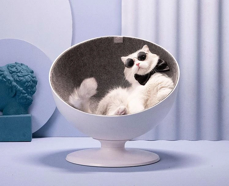 Dog Hugs Cat Ultimate Feline Retreat Luxury Pet Bed