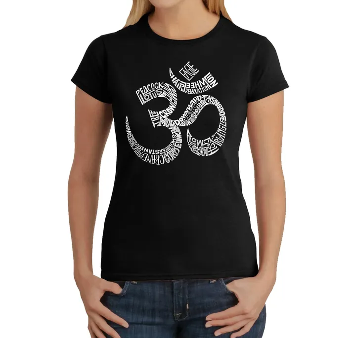 Los Angeles Pop Art Poses OM - Women's Word Art T-Shirt