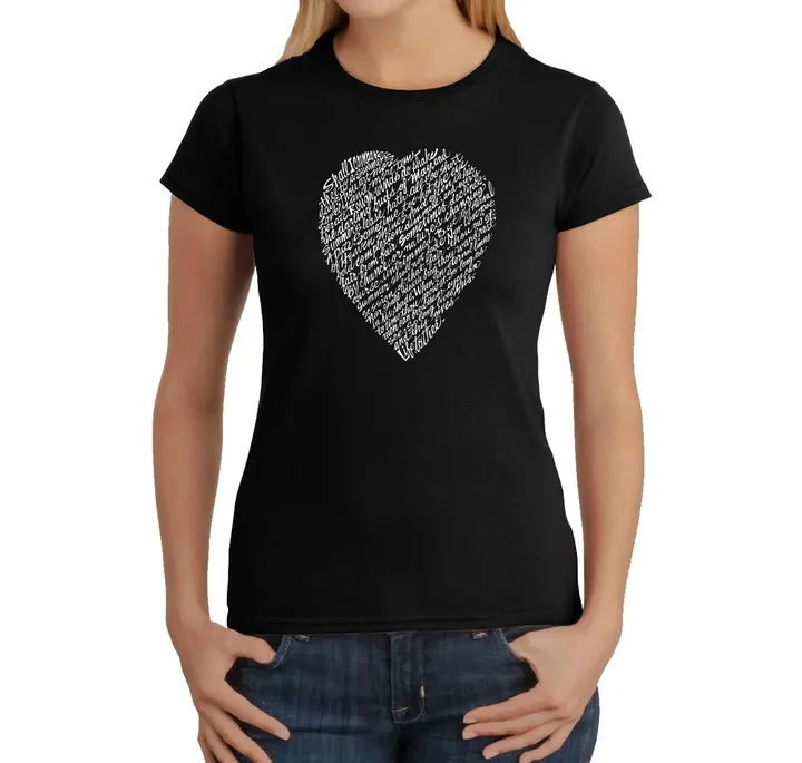 Los Angeles Pop Art WILLIAM SHAKESPEARE'S SONNET 18 - Women's Word Art T-Shirt