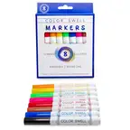 Washable Colored Markers With 8 Vibrant Colors