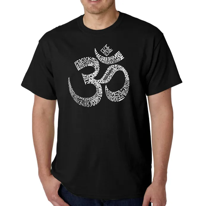Los Angeles Pop Art Poses OM - Men's Word Art T-Shirt