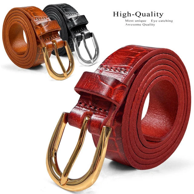 Belt Rhinestone Kids Full Grain Leather Casual Belt - Adjustable & Stylish