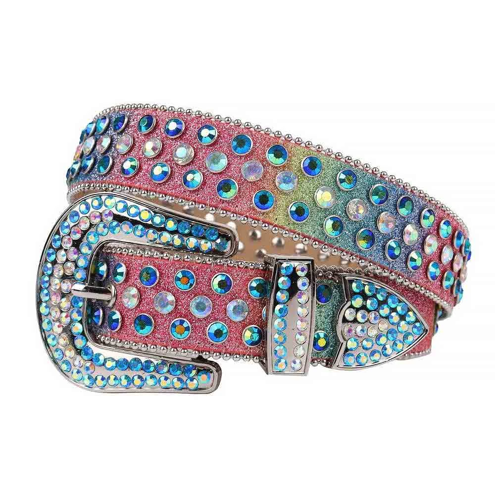 Belt Rhinestone Unicorn Style Rhinestone Belt for Fashionable Looks