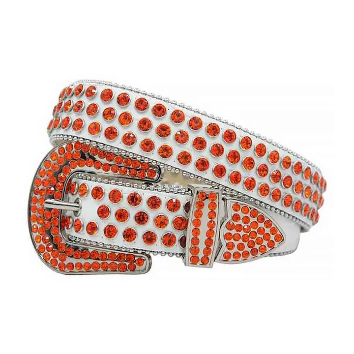 Belt Rhinestone Stylish Rhinestone Studded Belt for Hip Hop Fashion