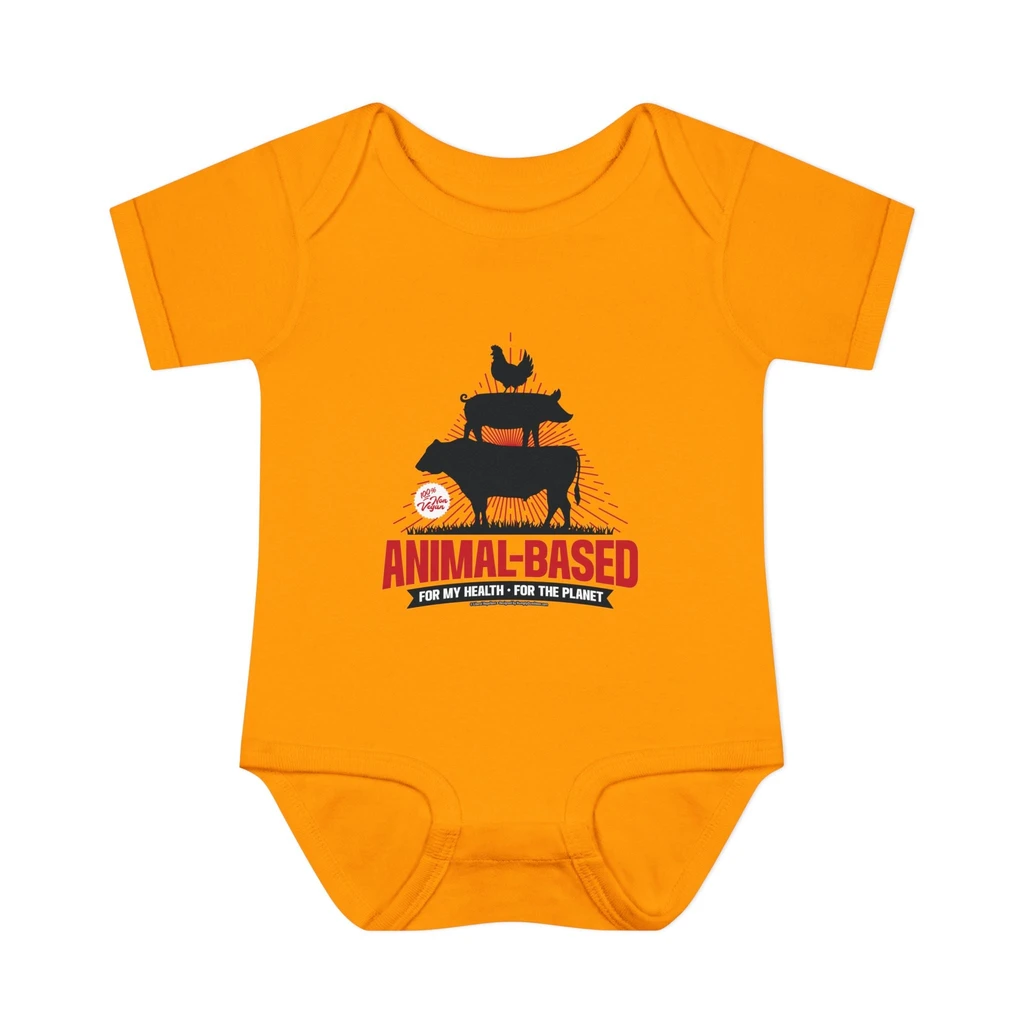 Liberal Repellent Soft Cotton Infant Bodysuit with Easy Snap Closure