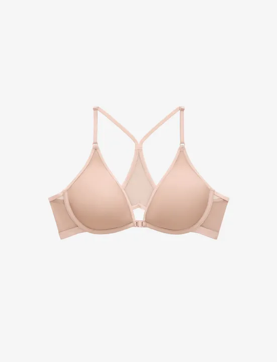 ThirdLove Bare Mesh Front Close Racerback Bra for Comfort & Support