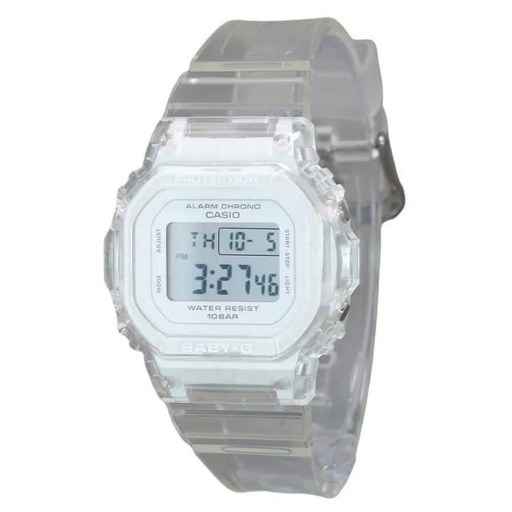 Redsol Pte Ltd Casio Baby-G Digital Transparent Resin Strap Quartz Women's Watch