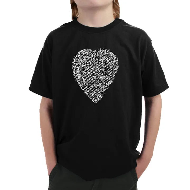 Los Angeles Pop Art WILLIAM SHAKESPEARE'S SONNET 18 - Boy's Word Art T-Shirt