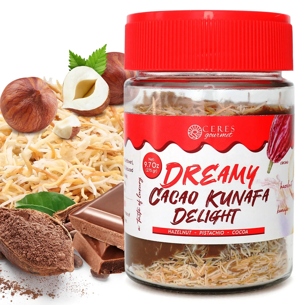 Ceres Gourmet Dubai Chocolate With Knafeh – Hazelnut And Phyllo Spread