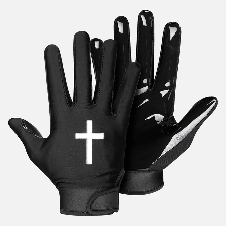 SLEEFS Faith Cross Sticky Football Receiver Gloves