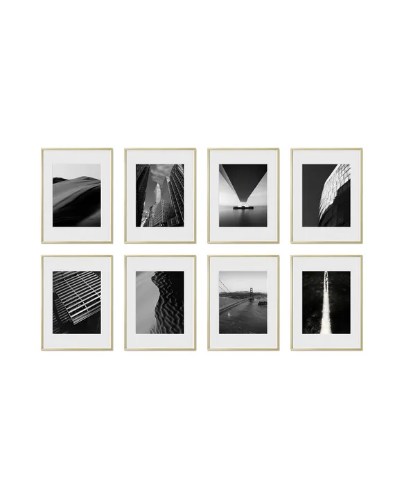 Haus and Hues Set Of 8 Gallery Frames - No Matting - Frames Only, No Printing