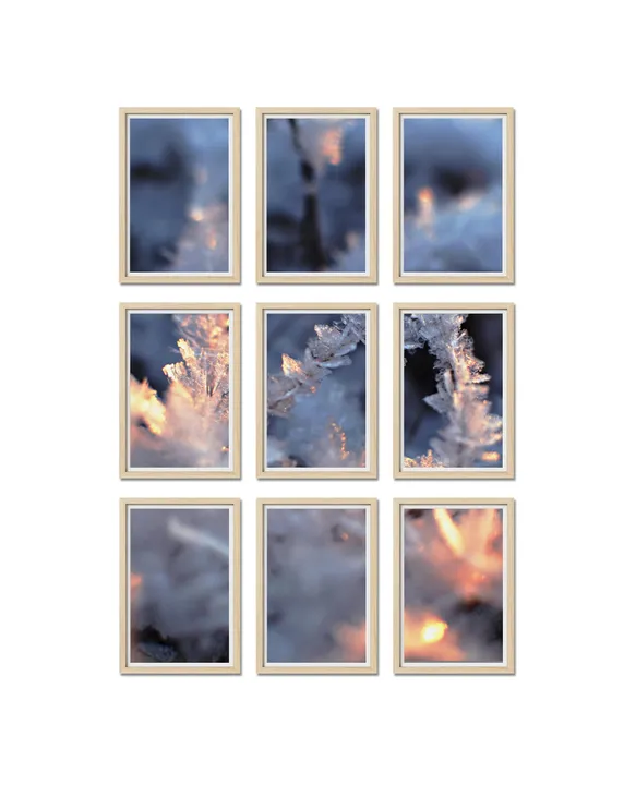 Haus and Hues Set Of 9 Gallery Frames - No Matting - Frames Only, No Printing