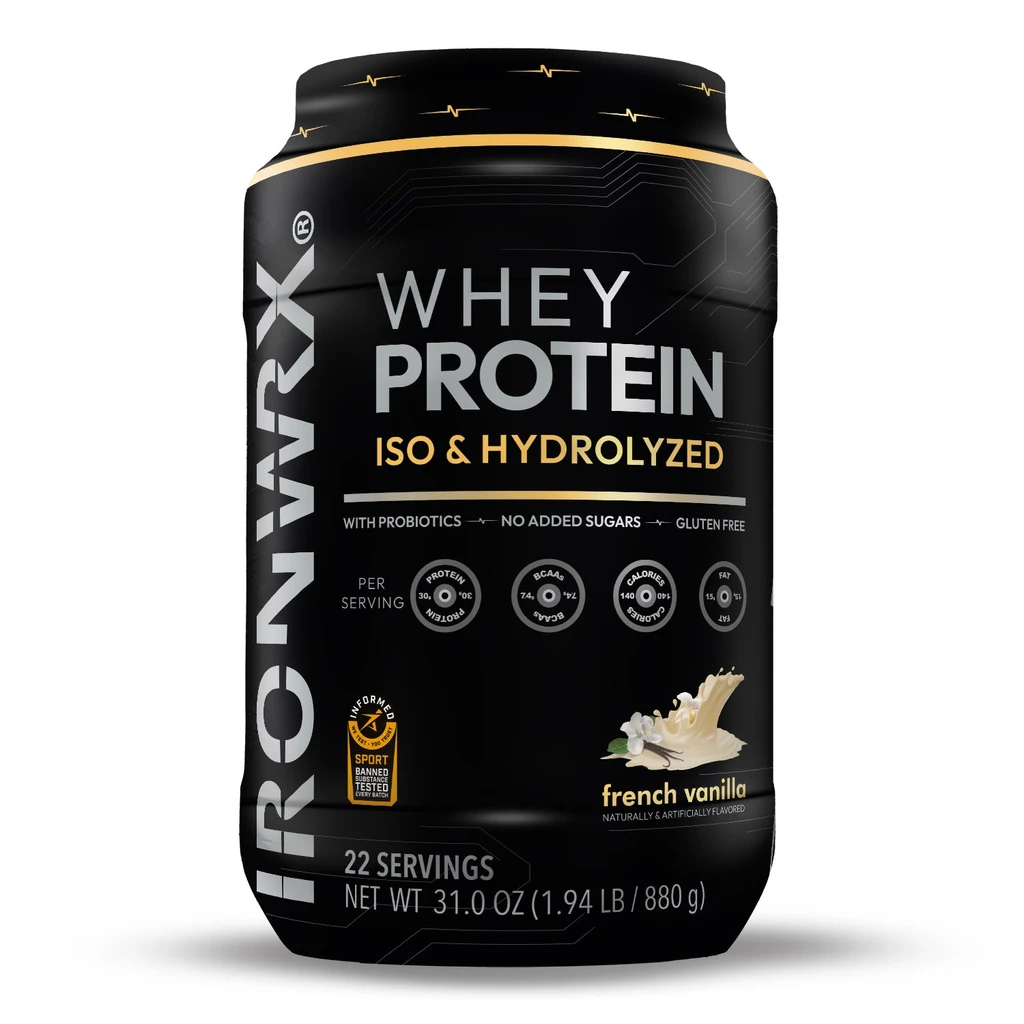 IRONWRX IRONWRX Whey Protein Iso And Hydrolyzed | Probiotics & Fiber | 30 g Pure Protein