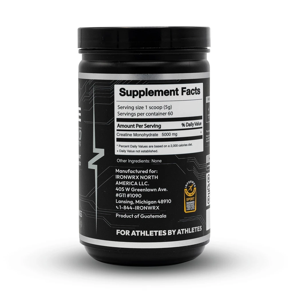 IRONWRX IRONWRX Creatine Monohydrate | Power | Muscle | Brain Function