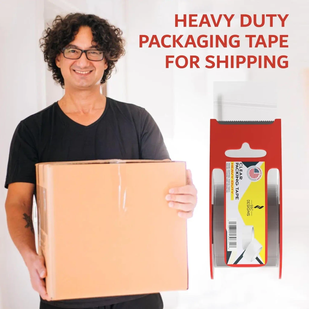 SSC Designs Packing Tape With Dispenser - 6 Rolls