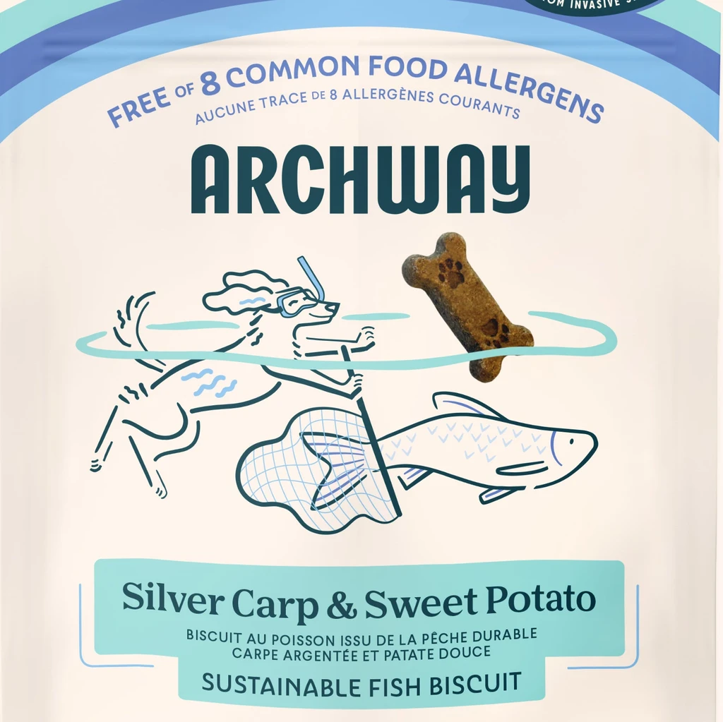 Archway Pet Delicious Doggie Biscuits - Silver Carp and Sweet Potato