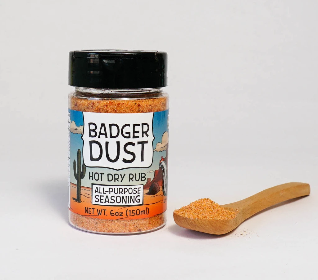 Honey Badgers Bee Farm Badger Dust Hot All-Purpose Seasoning