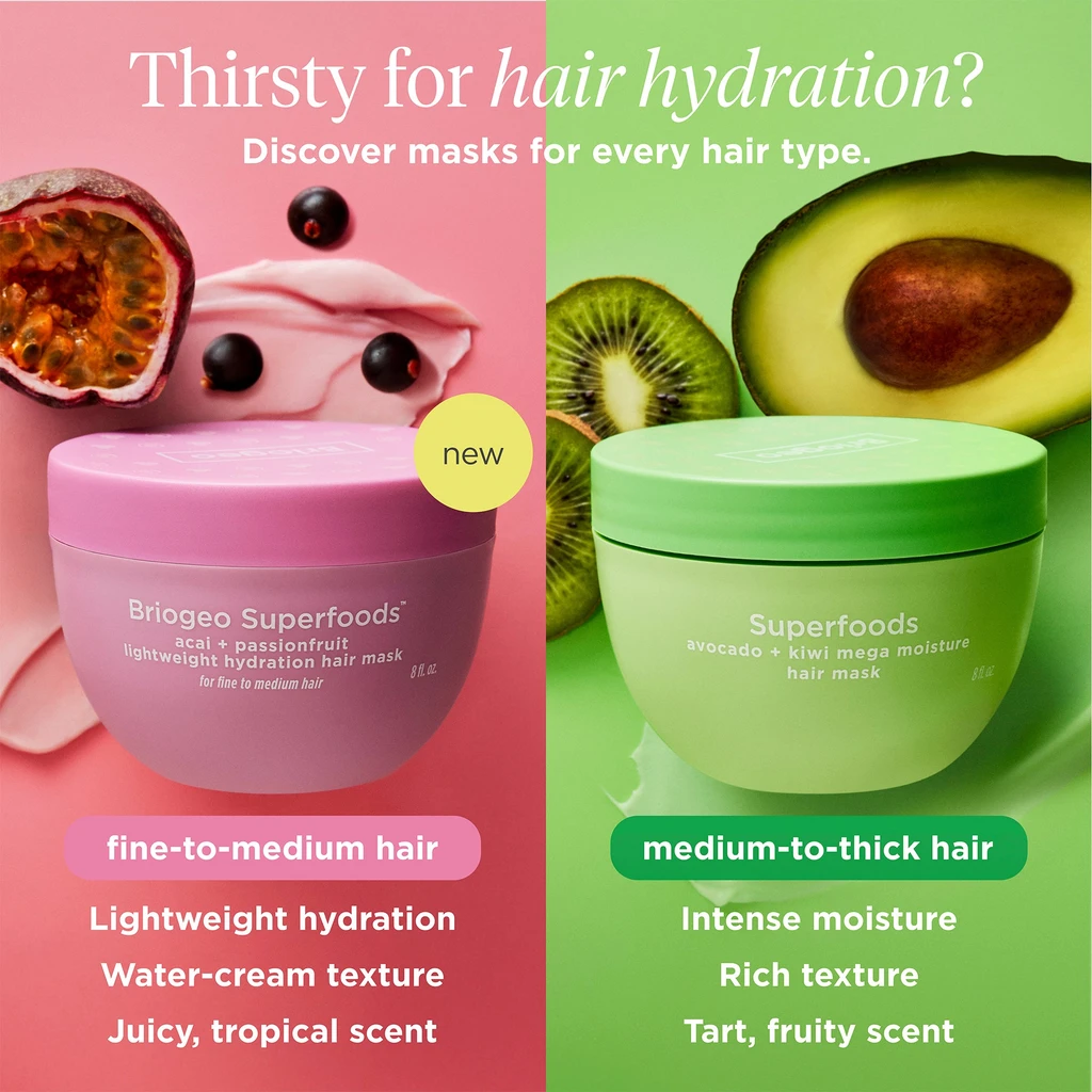 Briogeo Acai + Passionfruit Lightweight Hydration Hair Mask