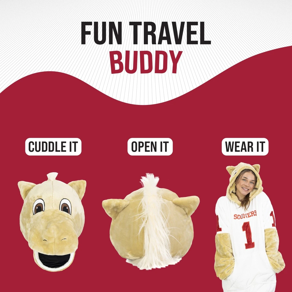 Snugible University Of Oklahoma Sooner | Blanket Hoodie & Pillow
