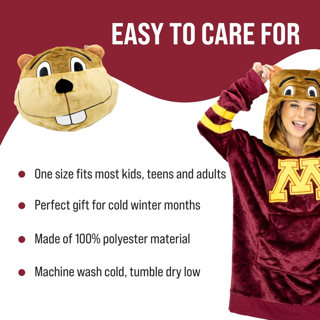 Snugible University Of Minnesota Gophers | Blanket Hoodie & Pillow